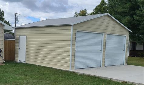 boxed eave metal garage|20x20 metal garage roof.